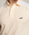 Crocodile Slim Fit - Polo HS T-Shirt Brown - Creme Brulee