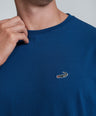 Crocodile Crew Neck T Shirt True Blue