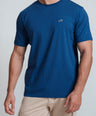 Crocodile Crew Neck T Shirt True Blue