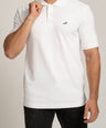 Crocodile Mens Supima Polo T Shirt Regular Fit Egret