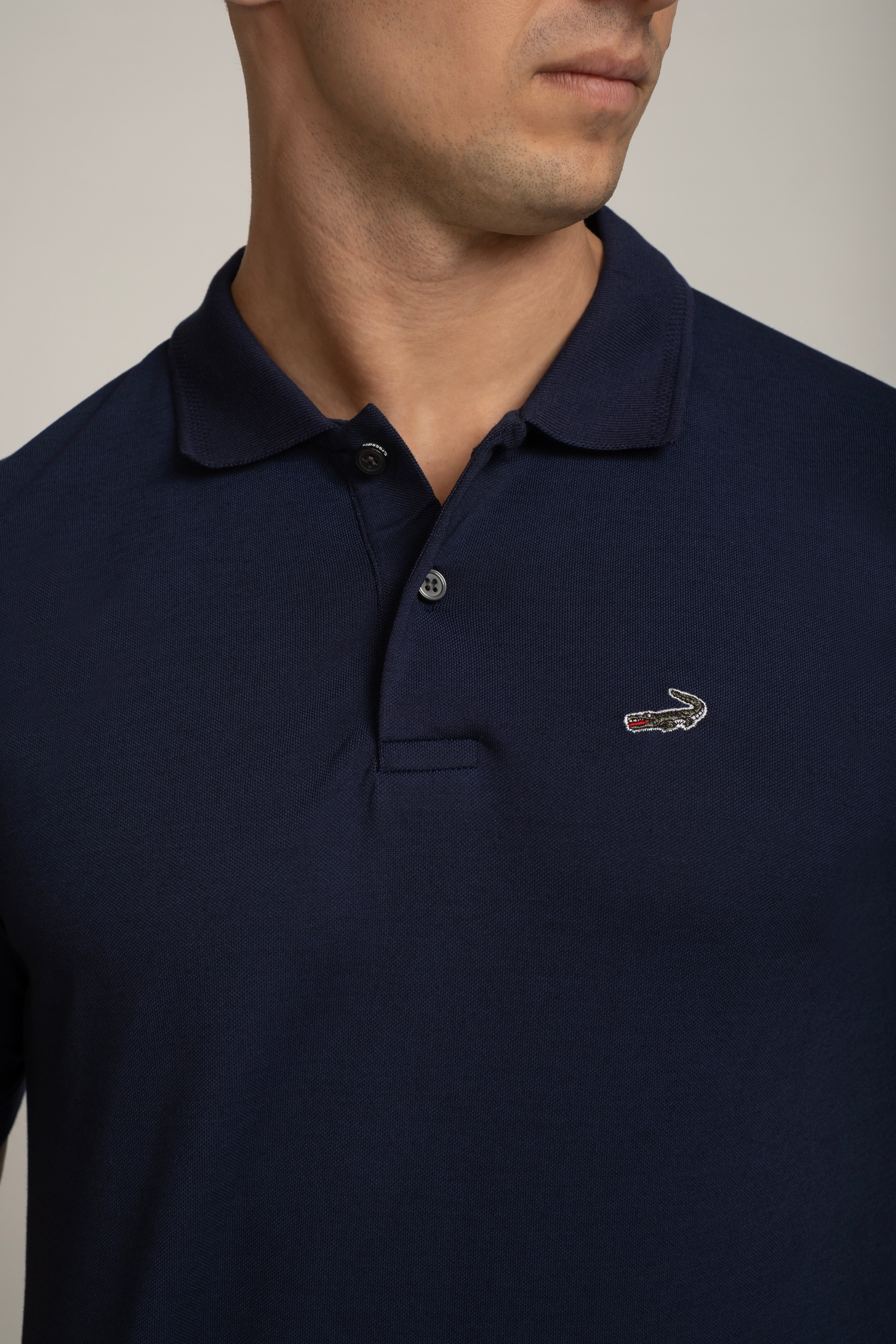 Crocodile Polo T Shirts Blue Estate Blue