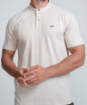 Crocodile Mens Slim Fit Polo HS Brown - Doeskin