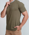 Crocodile Means Slim HS Polo T Shirt London Green