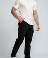 Crocodile Mens Slim Fit Henley T Shirt Brown - Creme Brulee