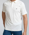 Crocodile Mens Slimfit Polo T Shirt White