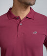 Crocodile Slim Fit Pima Cotton Ruby Wine