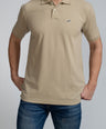 Crocodile Regular Fit Hs Pima Polo T Shirt Butter Nut