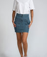 Crocodile Ladies Denim Skirt Jet Set