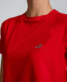 Crocodile Ladies Crew Neck T Shirt Lipstic Red