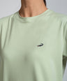 Crocodile Ladies Crew Neck T Shirt Green - Jadesheen