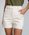 Crocodile Ladies Casual Short Vanilla