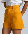 Crocodile Ladies Casual Short Yellow - Old Gold