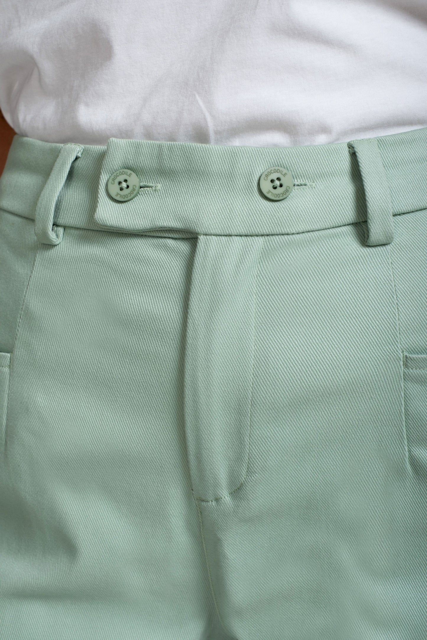 Crocodile Ladies Casual Short Green - Sit Green