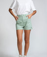 Crocodile Ladies Casual Short Green - Sit Green