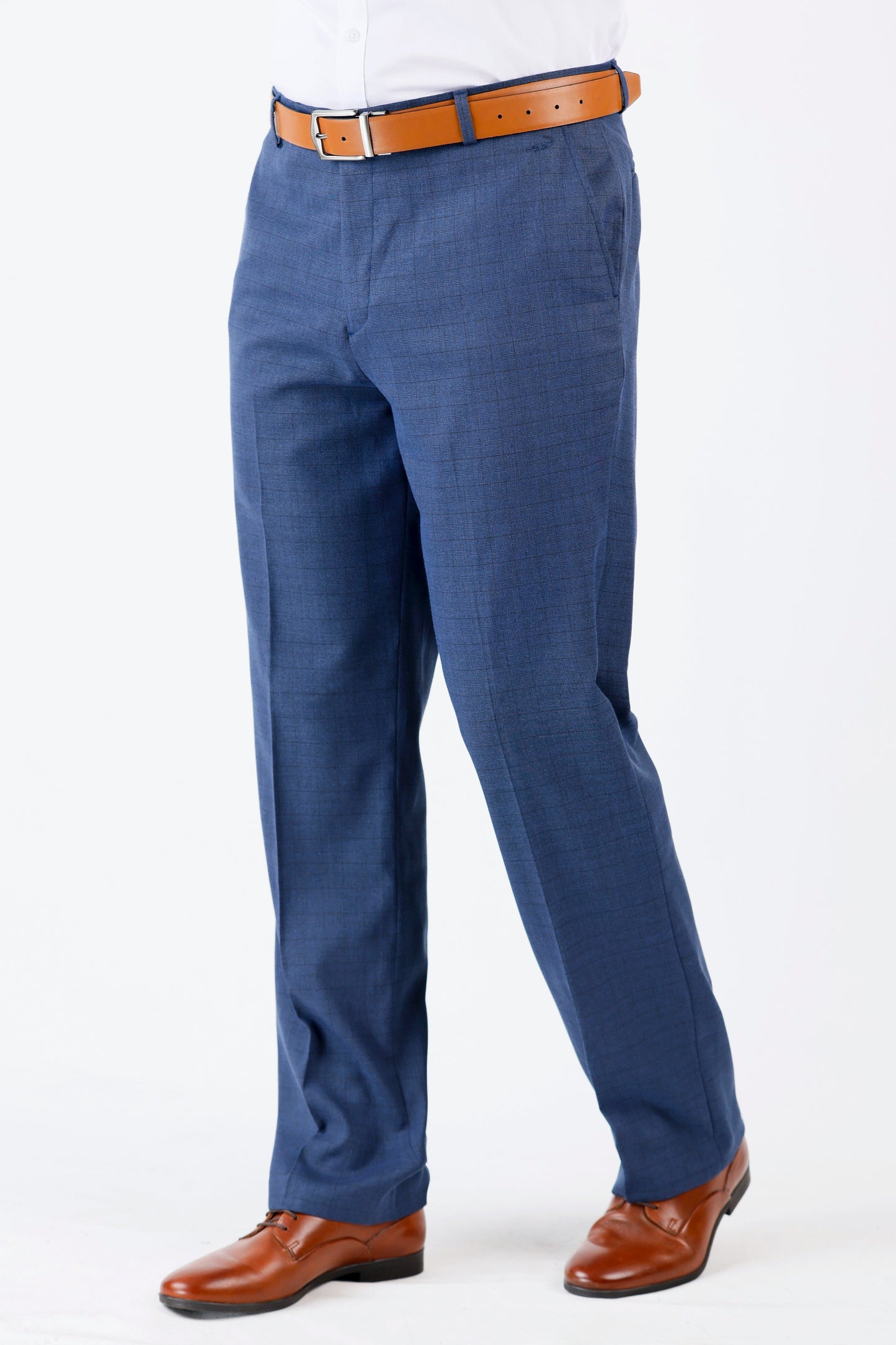 Crocodile Entry Formal Trouser Regular Fit Blue - Moroccan Blue