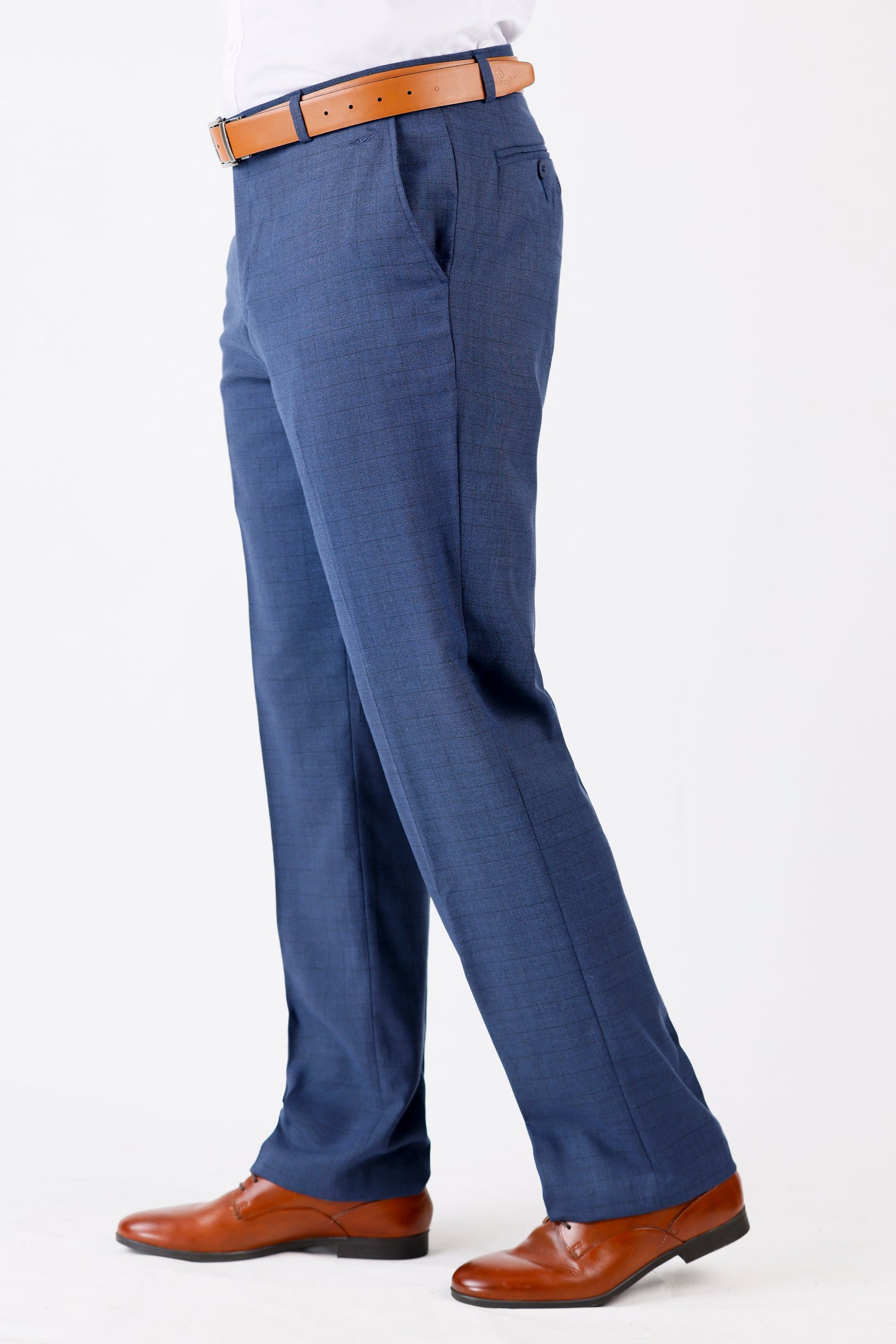 Crocodile Entry Formal Trouser Regular Fit Blue - Moroccan Blue