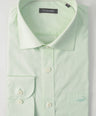 Crocodile Mens Slim Fit FS Formal Seasonal Shirt Green - Pastel Green