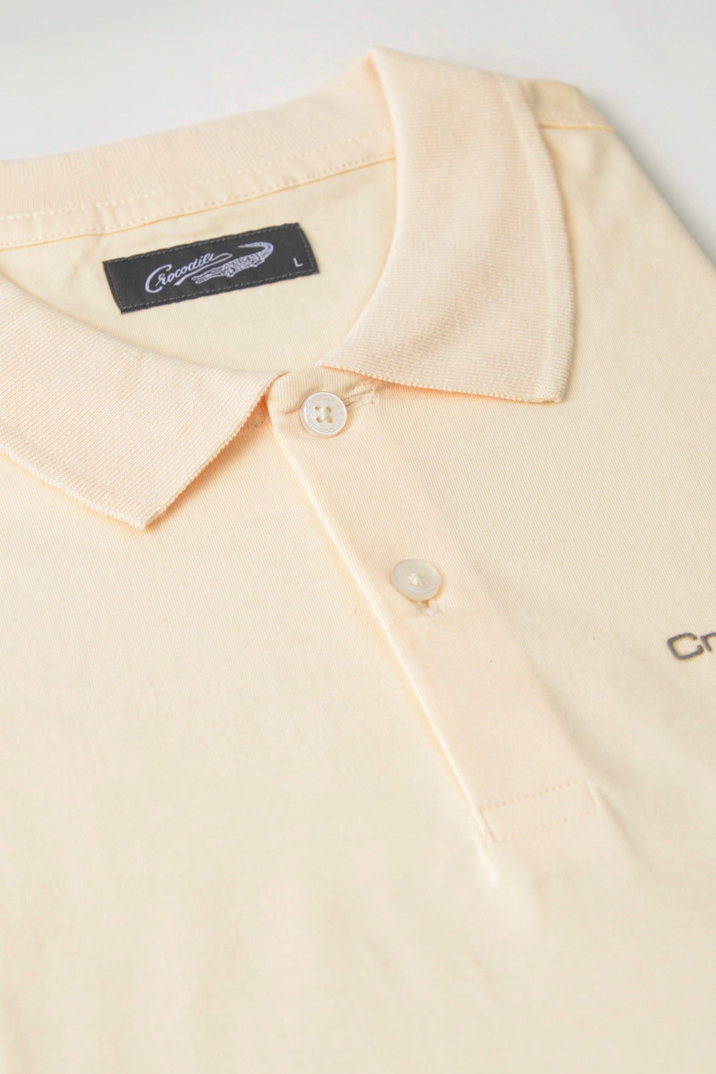 Crocodie Mens Slim Fit Polo T Shirt Brown - Creme Brulee