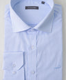 Crocodile Mens Slim Fit Formal Seasonal Shirt Blue-Cashmere Blue