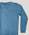 Crocodile Crew Neck Classic Sweater Storm Blue