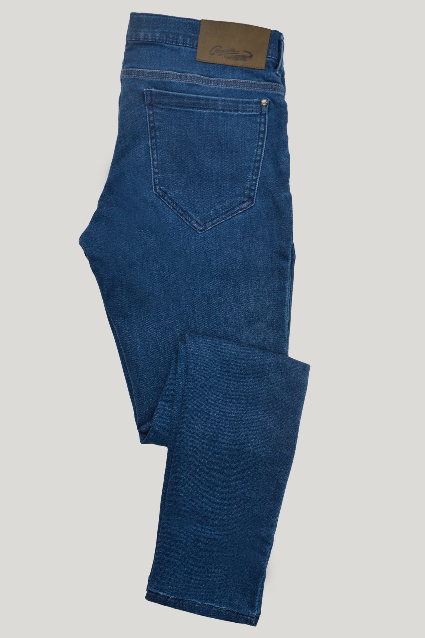 Crocodile Mens Straight Fit Eentry Denim Blue